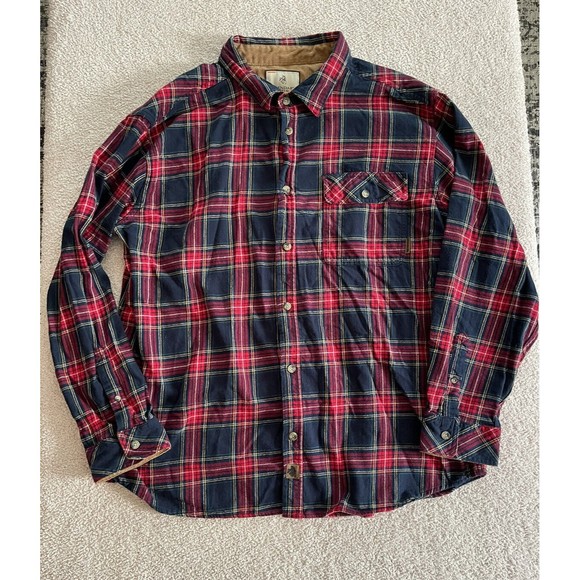 Legendary Whitetails Flannel Shirt Adult Mens 2xl Plaid  Original Buck Camp XXL - Picture 1 of 7
